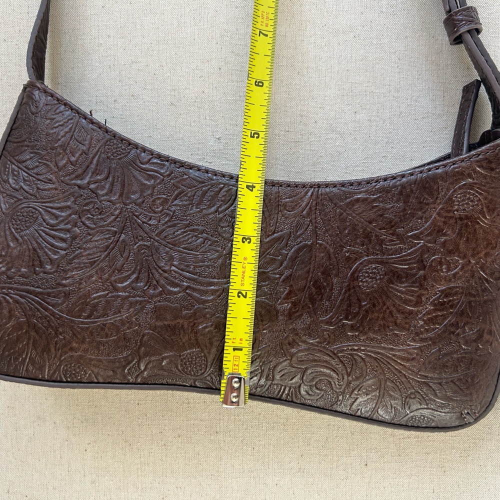 Zara Western Embossed Small Shoulder Bag w/ Buckle Detail - Picture 4 of 5